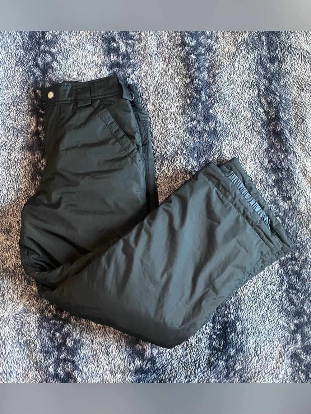 White Sierra Boys Youth Medium Black Insulated Outdoor Snow Pants